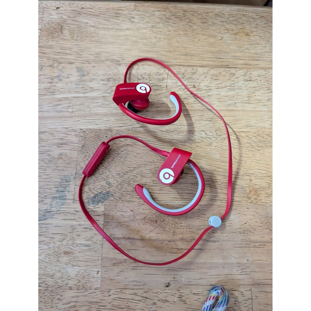 Beats by Dr. Dre Powerbeats 3 Wireless Earphones Red A1747 Bluetooth Workout